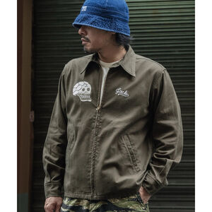 Non Stock Vietnam War Skull & Snake Souvenir Tour Jacket Men Zip Up Outerwear XL